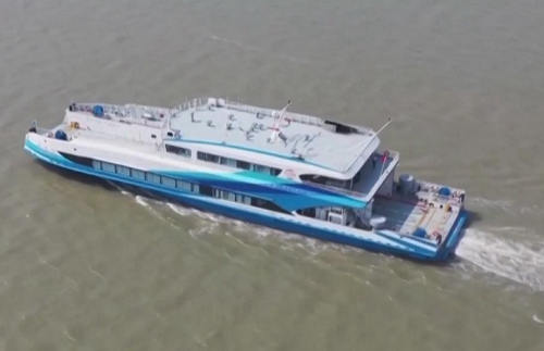 中国的电动零排放渡轮将于 10 月开始服务