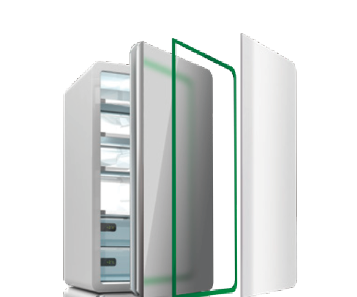 消毒柜门体粘接